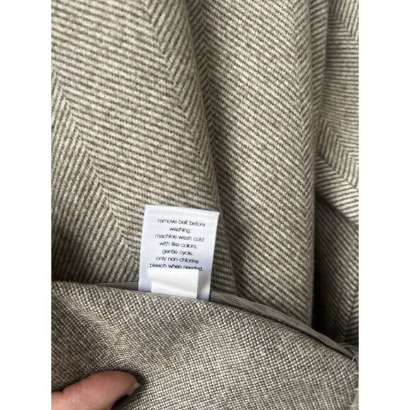 Elizabeth & James Women Belted Pea Coat XL  Brown Corpcore Formal Professional - Picture 15 of 15